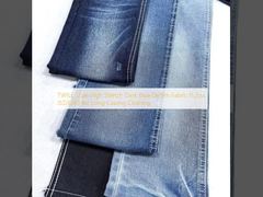 TWILL Style High Stretch Dark Blue Denim Fabric 11.2oz JSD3039 لملابس طويلة الأمد