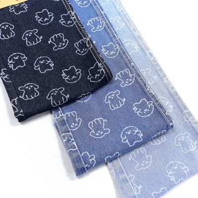 شراء 75% قطن 25% بوليستر كلب صغير الحيوانات الطباعة القماش الجينز 180CM 9.5 أوقية online manufacture
