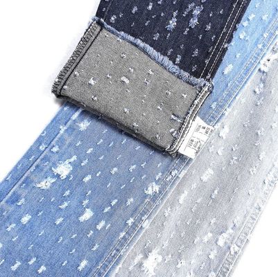 شراء تصميم جديد كروشيه جاكار نسيج الدنيم خيوط الخيزران العمودية دينيم غير مرن 9.5 أونصة 180 سم online manufacture