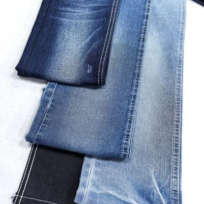شراء TWILL Style High Stretch Dark Blue Denim Fabric 11.2oz JSD3039 لملابس طويلة الأمد online manufacture