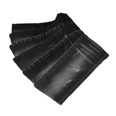شراء نسيج دينيم أسود سميك مطاطي من القطن والبوليستر والسباندكس بنمط TWILL online manufacture