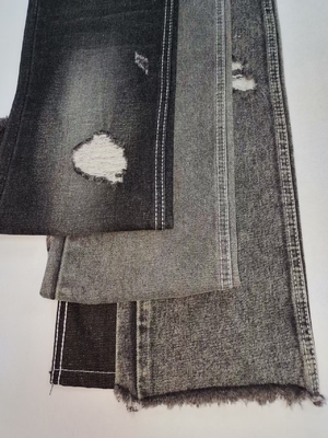 شراء 62%قطن غير مرن نسيج جينز أسود / أبيض مع 10x7 بناء للجينز online manufacture