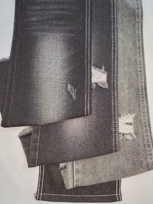 شراء 9.8OZ قطن بوليستر جينم نسيج غير مرن نمط TWILL أسود / أسود JSD3267 للجينز الموضة online manufacture