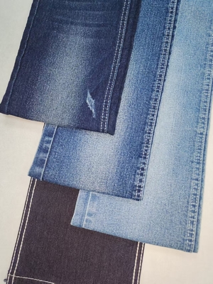 شراء ارتفاع التمدد 55% قطن جينز نسيج داكن انديغو تويل أسلوب JSD3320-2 لملابس الجينز الموضة الجملة online manufacture