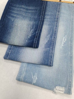 شراء قطن غير ممدد بوليستر 9.7 أوقية نسيج جينز داكن إنديغو Twill أسلوب للجينز online manufacture