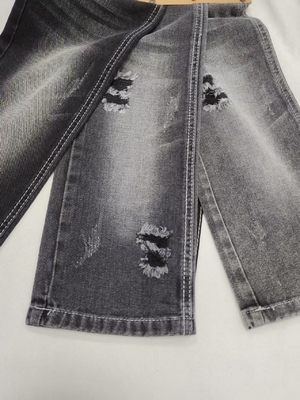 شراء نمط تنفس TWILL غير الممتدة الجينز النسيج الأسود / الأسود JSD3226A للجينز الملابس القديمة الجينز بالجملة online manufacture