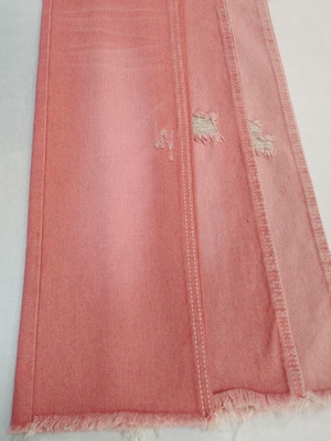 شراء Factory Sales Woven Pink Color Left Twill Style 10.6oz Denim Fabric With 10*7 Construction  JSD3023P For Jeans online manufacture