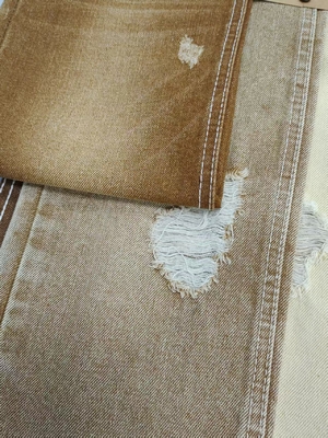 شراء نسيج دنيم بوزن ثقيل 12.6 أونصة بلون كاكي على طراز تويل مع بناء 7*7 JSD3262F لبنطلون جينز رجالي online manufacture