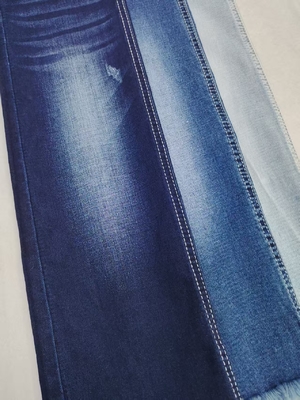 شراء Siro Twill Style 8.8oz High Stretch Denim Fabric Dark Indigo 70%Cotton For Lady Jeans online manufacture