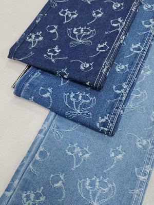 شراء قماش دينيم بوزن متوسط 10.8 أونصة و 60% قطن مطبوع عليه أزهار الكرز فائق النعومة، مناسب لبنطلون جينز أو تنورة نسائية online manufacture