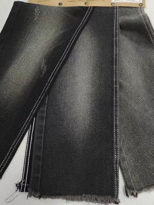 شراء 11.2oz 60%Cotton Denim Fabric 7S BLACK/BLACK For Youth Denim Pants online manufacture