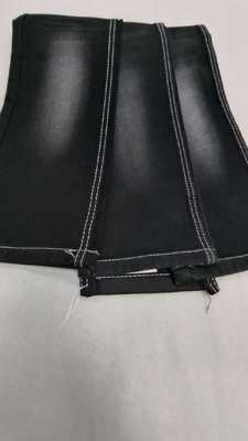 شراء Middle elastic 12oz Black with full width 180-182cm construction 7+7*7/55/75 Denim fabric  JSD3433A for men jeans online manufacture
