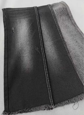 شراء 10oz Medium elastic Black/Black right twill with full width 180cm construction 8*10/40+75 Denim fabric  JSD3078A for jeans online manufacture