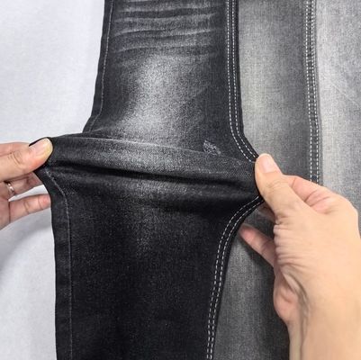 9.4OZ TWILL النمط القطني البوليستر الممتد النسيج الجينم JSD3245B للفتيان البنطال أو الجينز السيدة