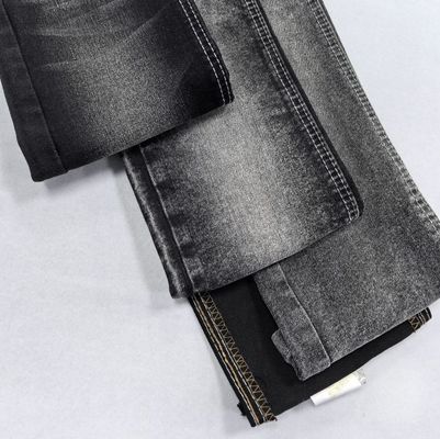 اللون الأسود جيد التمدد 13OZ AW الوزن الثقيل Twill القماش الجينز للرجل الجينز