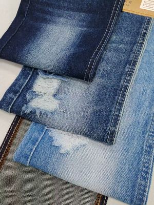 انخفاض منخفض 80%قطن TWILL النمط الجينم النسيج الداكن INDIGO للنساء الجينز أو بنطال الصبيان