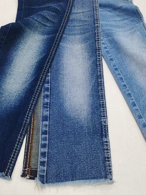 72%Cotton Twill Style Denim Fabric High Stretch 10*21/40+70 Construction For Lady Jeans